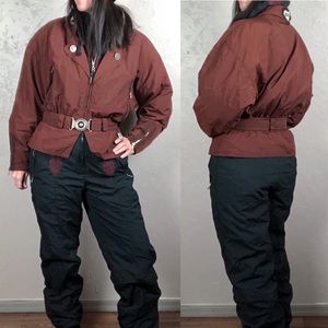 Vintage Bogner One Piece Embroidered Ski Suit